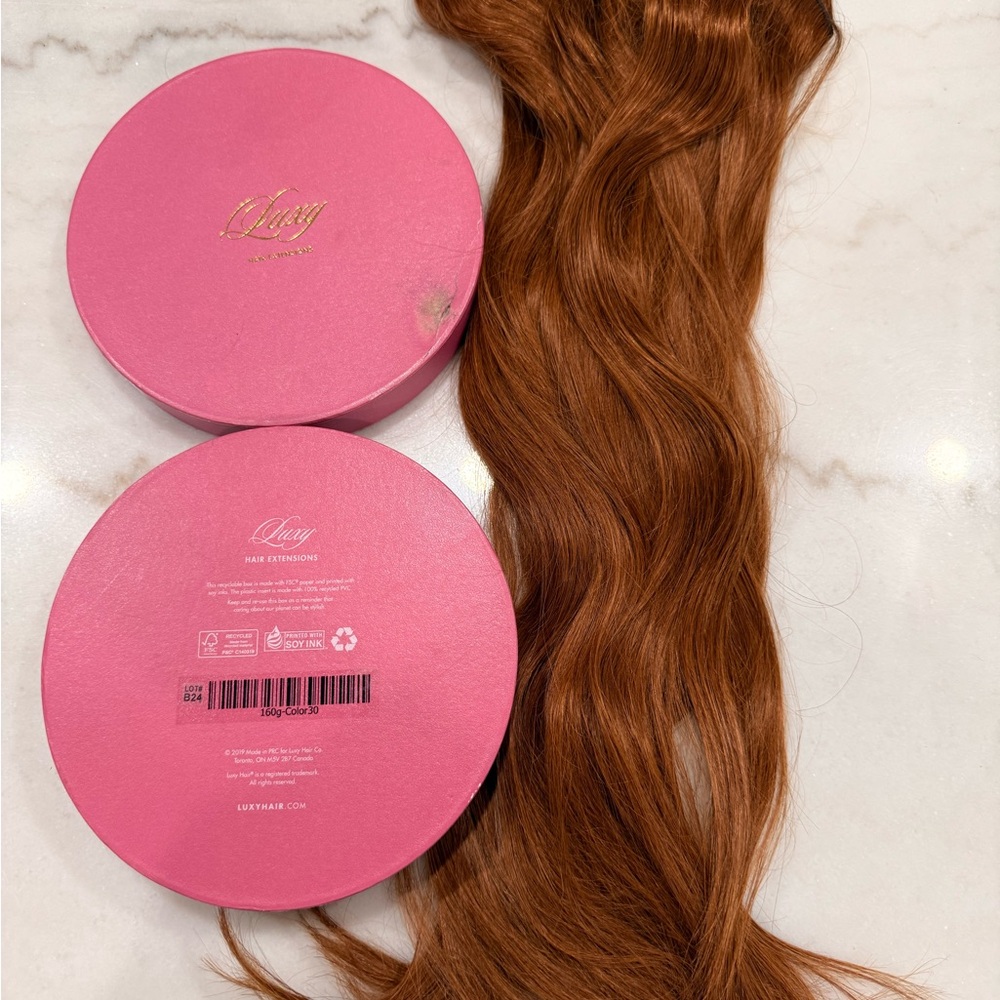 Luxy clip on Hair Extensions in Rich Auburn